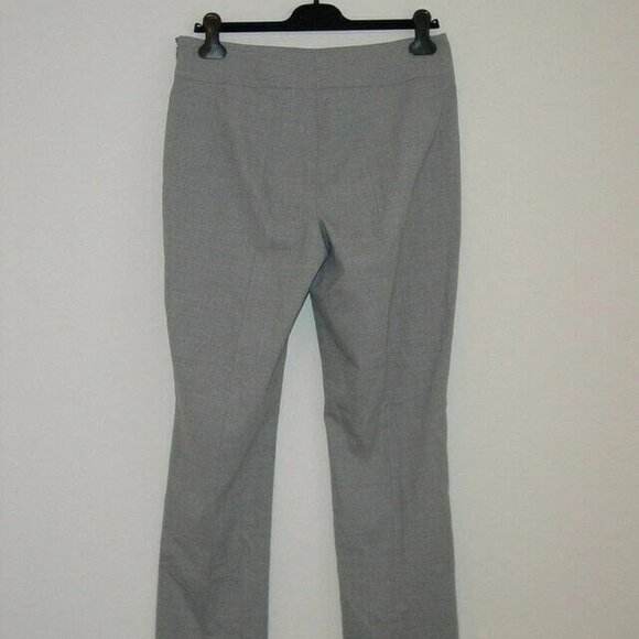 New AKRIS Argento Grey Wool Skinny Stretch Carla Crop Pants 8 - Picture 5 of 5
